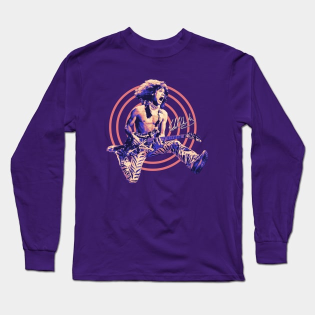 Van Halen Classic Jumping Signature Long Sleeve T-Shirt by BolaMainan